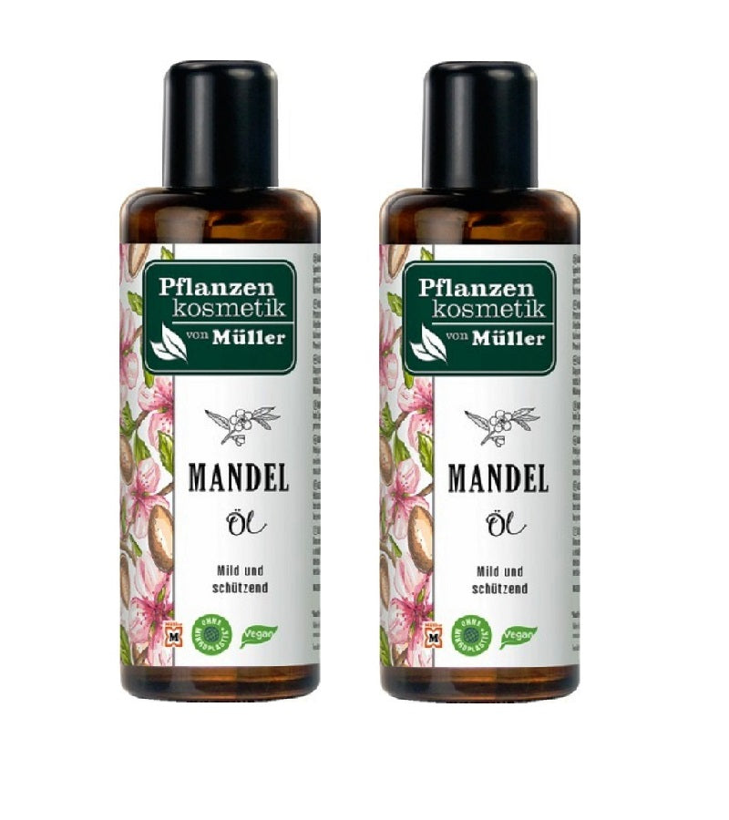 2xPack Müller Plant Cosmetics Almond Oil - 200 ml