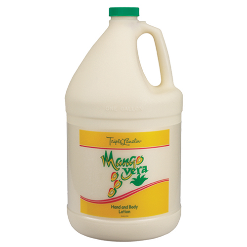 Triple Lanolin MANGO VERA Hand & Body lotion - For Professional Salon Refill size 1 Gallon