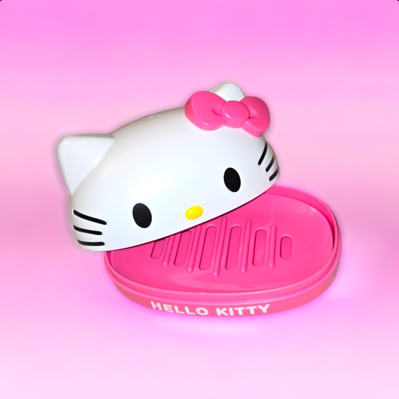 White Kitty Bar Soap Holder
