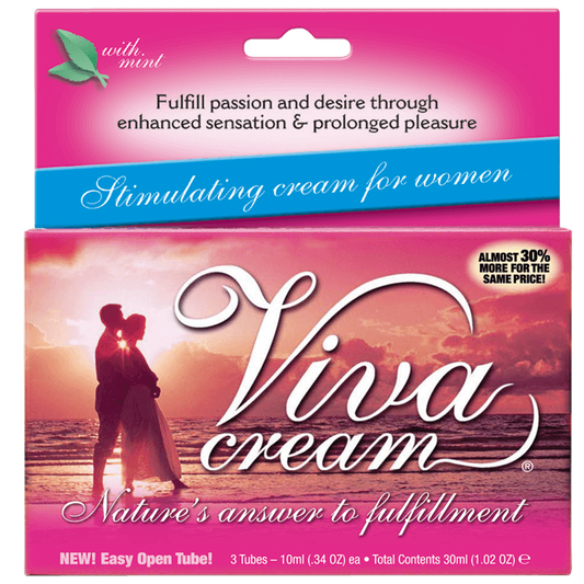 Viva Cream 10ml 3 Tube Box Intimates Adult Boutique